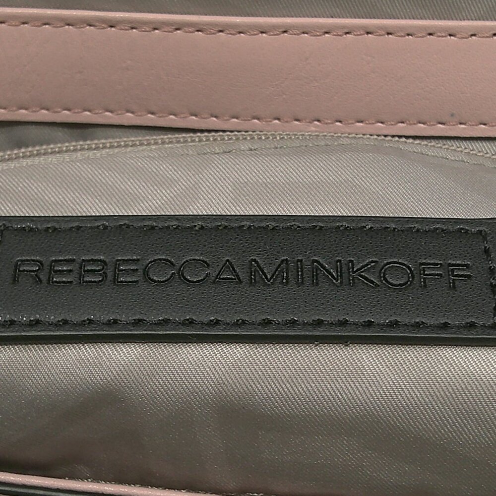Rebecca Minkoff Baby Pink Channel Quilted Leather Handbag | Purse | Pocketbook - Picture 6 of 12